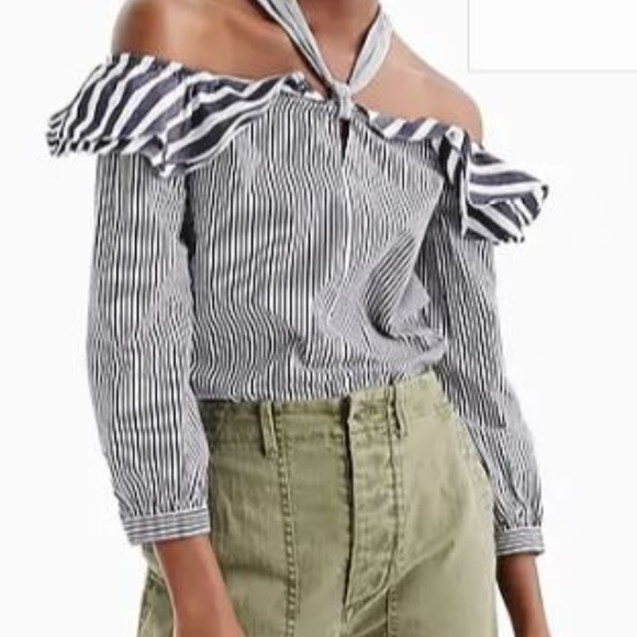 J. Crew Tops - NEW J Crew Blouse cold shoulder, size 14